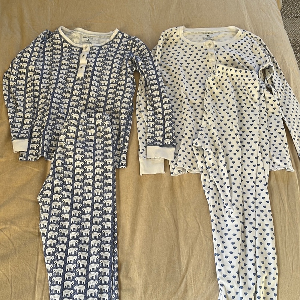 Roller Rabbit Kids Pajama Sets in Navy and White